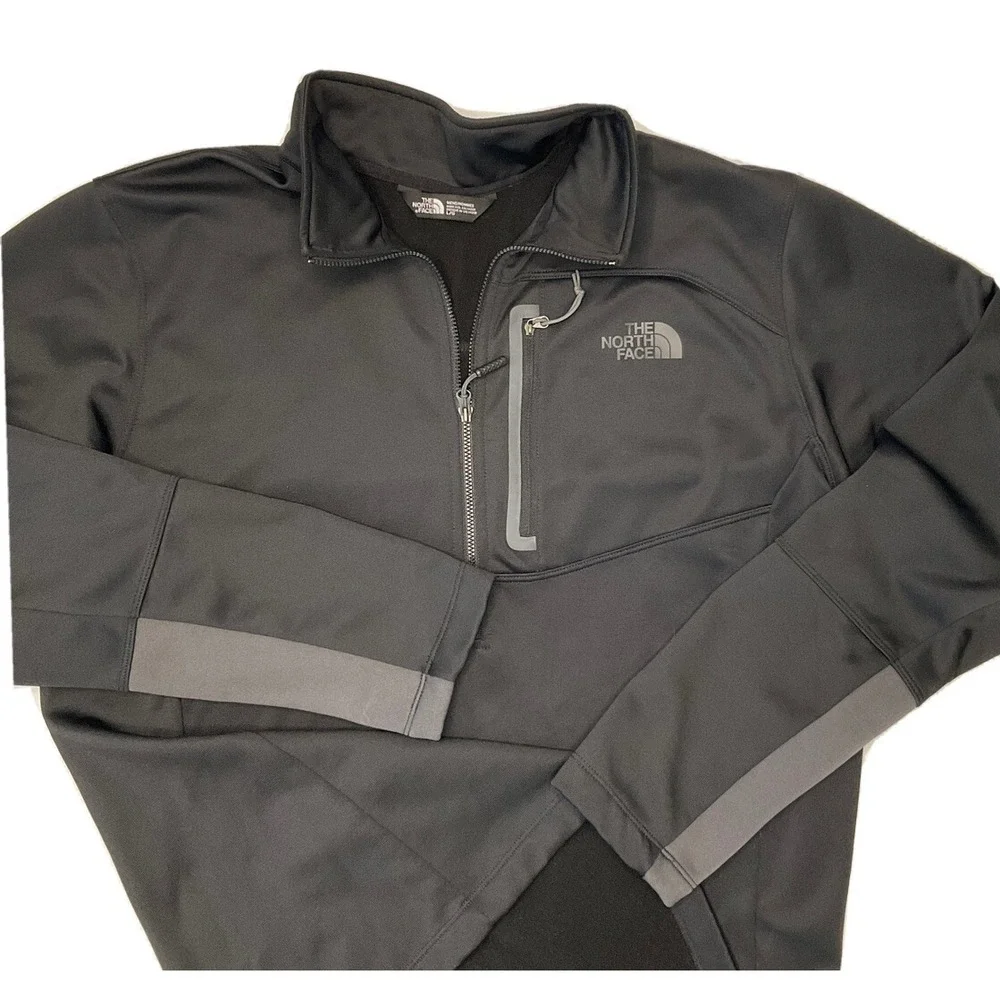 The North Face Pullover Cugo 1/2 Zip Fleece Lined‎ Sweatshirt Long Sleeve Sz L